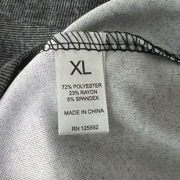 Casual and Lightweight Gray Hooded Sweatshirt Dress, size XL - Picture 10 of 15